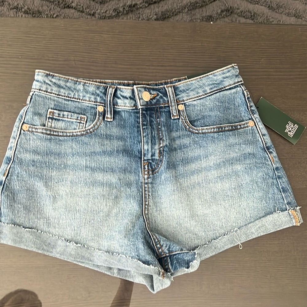 NWT wild fable high rise roller cuff shorts